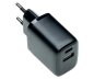 Preview: USB C+A töltő/tápegység 20W, PD, fehér, Power Delivery doboz, fekete, DINIC doboz